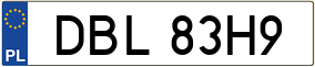 Truck License Plate